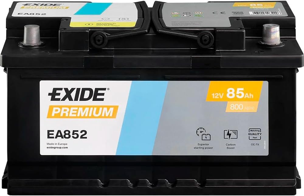 Exide Premium Carbon Boost EA852 12 V 85 Ah 800 A car battery
