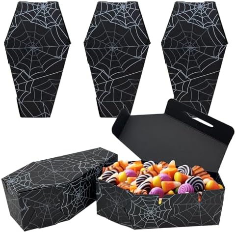 FRIDAY NIGHT 32 Pcs Halloween Coffin Paper Treat Boxes image 5