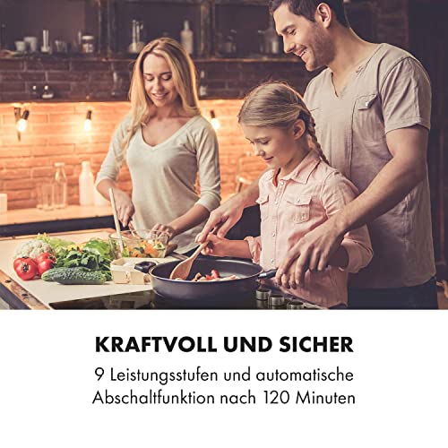Vollflächen-Induktionskochfeld Klarstein mit 4 Kochfeldern und 6000W