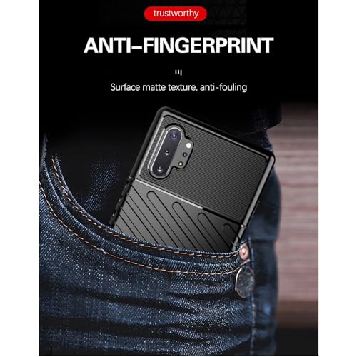 Image of amazon basics Shockproof Mobile Cover for Samsung Galaxy Note 10 Plus 4G (360 Degree Protection | Protective Design | Anti-Scratch Tough Slim TPU Case), Black