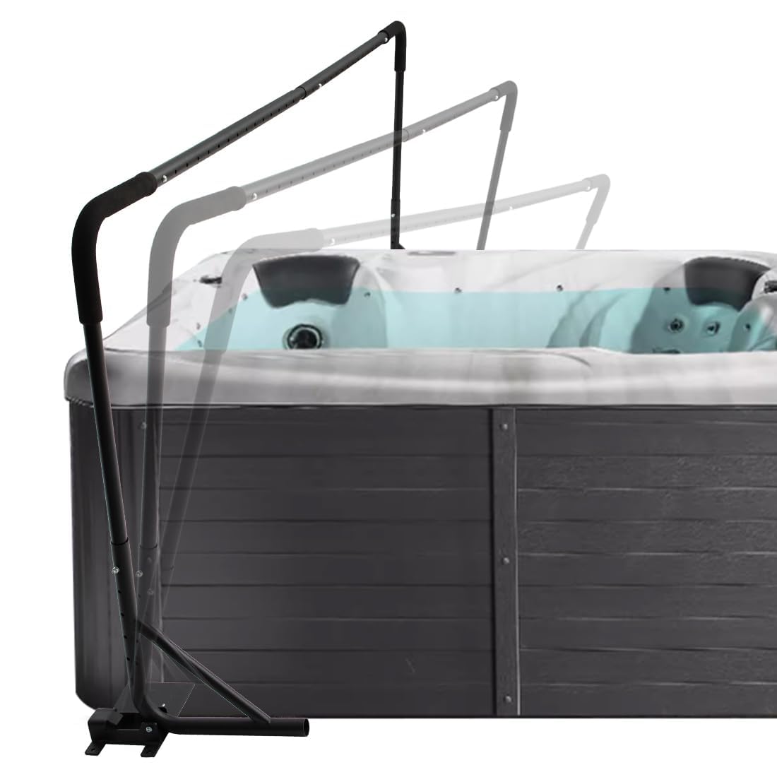 Whirlpool Deckelheber Abdeckungslifter,Abdeckungsheber,Abdeckung Lifter,Cover Lifter für Whirlpool,Hebevorrichtung für Whirlpoolabdeckung,Höhenverstellbarer Bereich 78-104cm