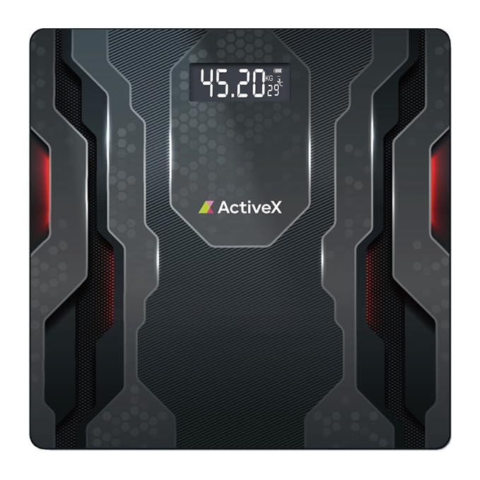 ActiveX (Australia) Ivy Premium Personal Digital Bathroom Human Body Weight Machine |Thick Tempered Glass | LED Display | Batteries Included | Night Sky | 24 Months Warranty