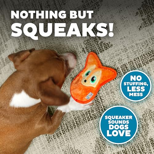 Outward Hound Durablez Tough Plüsch Squeaky Hundespielzeug, Fuchs, Orange, XS
