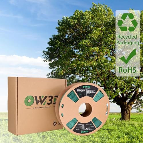 Image of OVV3D PLA Filament 1.75mm Dual-Colors, Christmas Red Green Silk PLA Filament,3D Printer Filament Rainbow PLA Filament, 3D Printing Filament + /-0.02mm, 1kg /2.2lbs