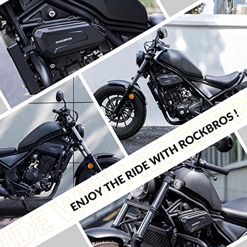 ROCKBROS Motorcycle Bag Frame Bag Motorcycle Water-Repellent Tool Bag 1.5L Black, Compatible with Most Motorcycles - Image 3