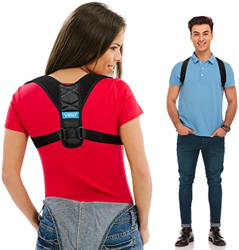 Posture Corrector for Men and Women – Back Brace for Posture – Upper Back Straightener Brace, Clavicle Support Adjustable Device for Thoracic Kyphosis & Shoulder – Neck Pain Relief (Fits Chest Size 35″ – 41″)