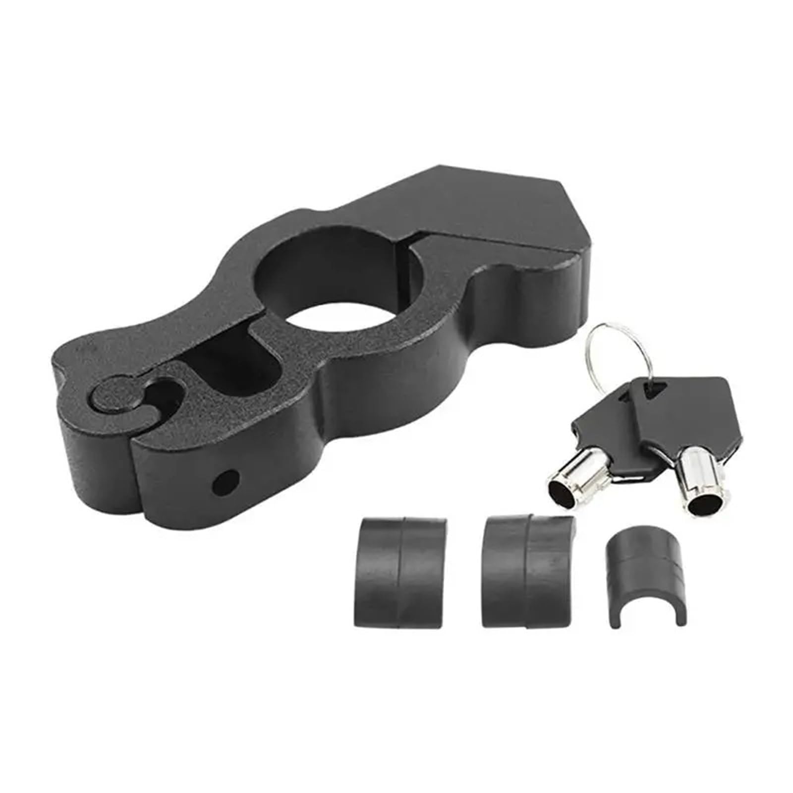 Motorcycle Handlebar Lock Motorcycle Handlebar Lock Handlebar Brake Handle Solid Lock Imitating Steal Lock Motorbike Lock Security(Black)