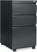 Vista 1 de Alera PB53-2819CH Pedestal con tirador de longitud completa, izquierda o derecha, caja de 3 cajones, archivo/archivo, legal/carta, 15-7/8w x19-1/4d