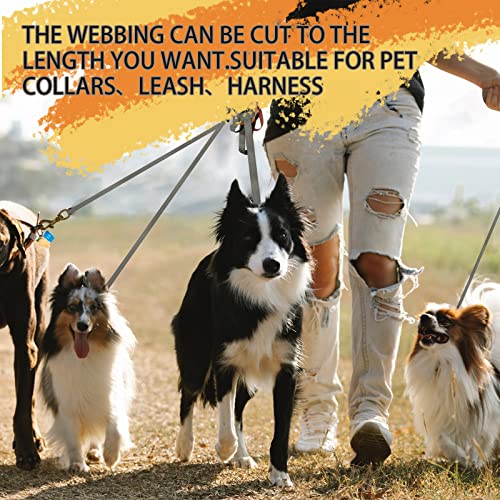 Image of Polyester Webbing Strap 16+Colors - 1 inch&1.5 inch&1.9 inch - 16.5 25 33 55 Yards Heavy Duty Webbing Roll, Flat Webbing Strap for Indoor&Outdoor Gear, Climbing, DIY Crafting, Repairing