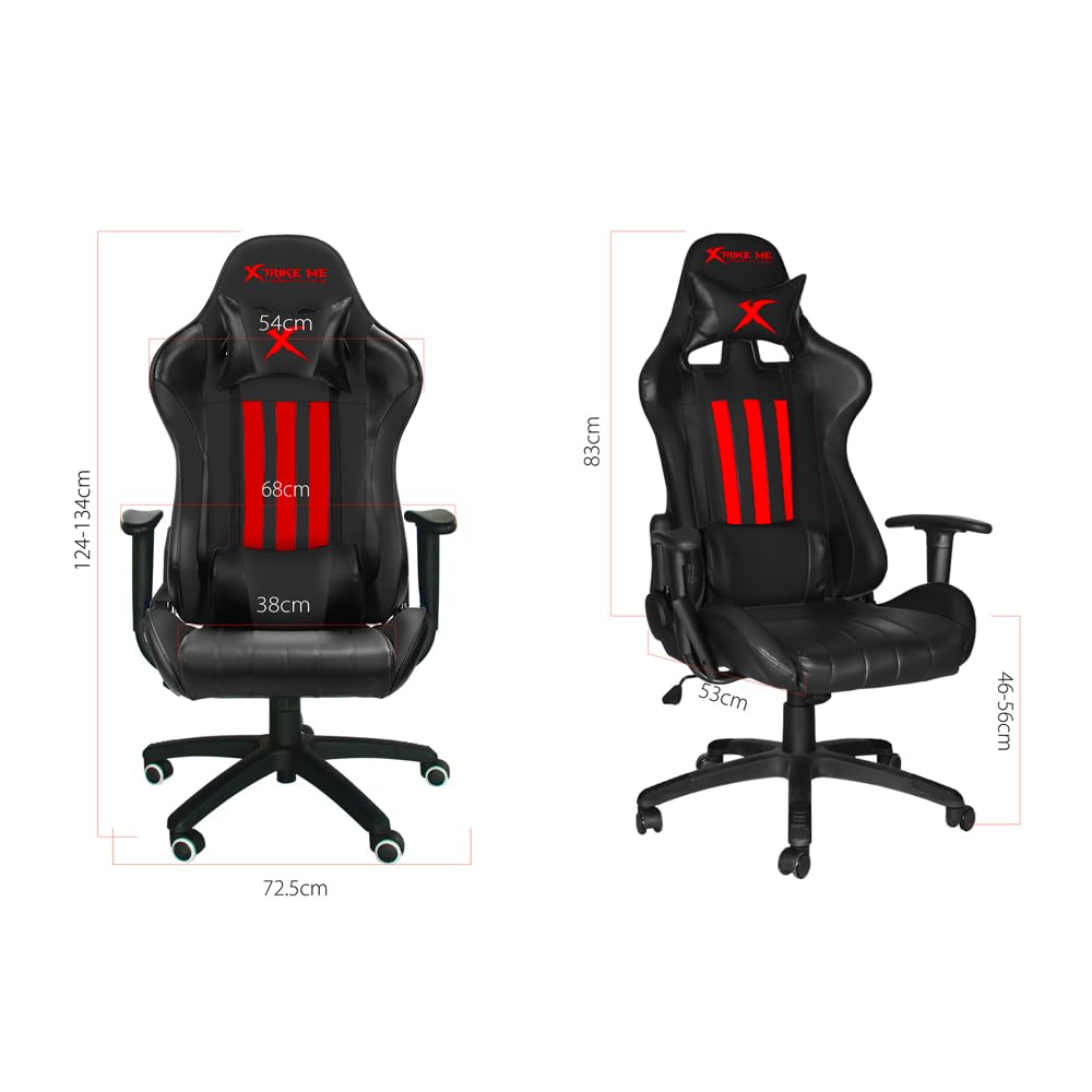 XTRIKE Ergonomic Adjustable Gaming Chair On Wheels - GC-905 BK : Buy Online at Best Price in KSA - Souq is now Amazon.sa: Home