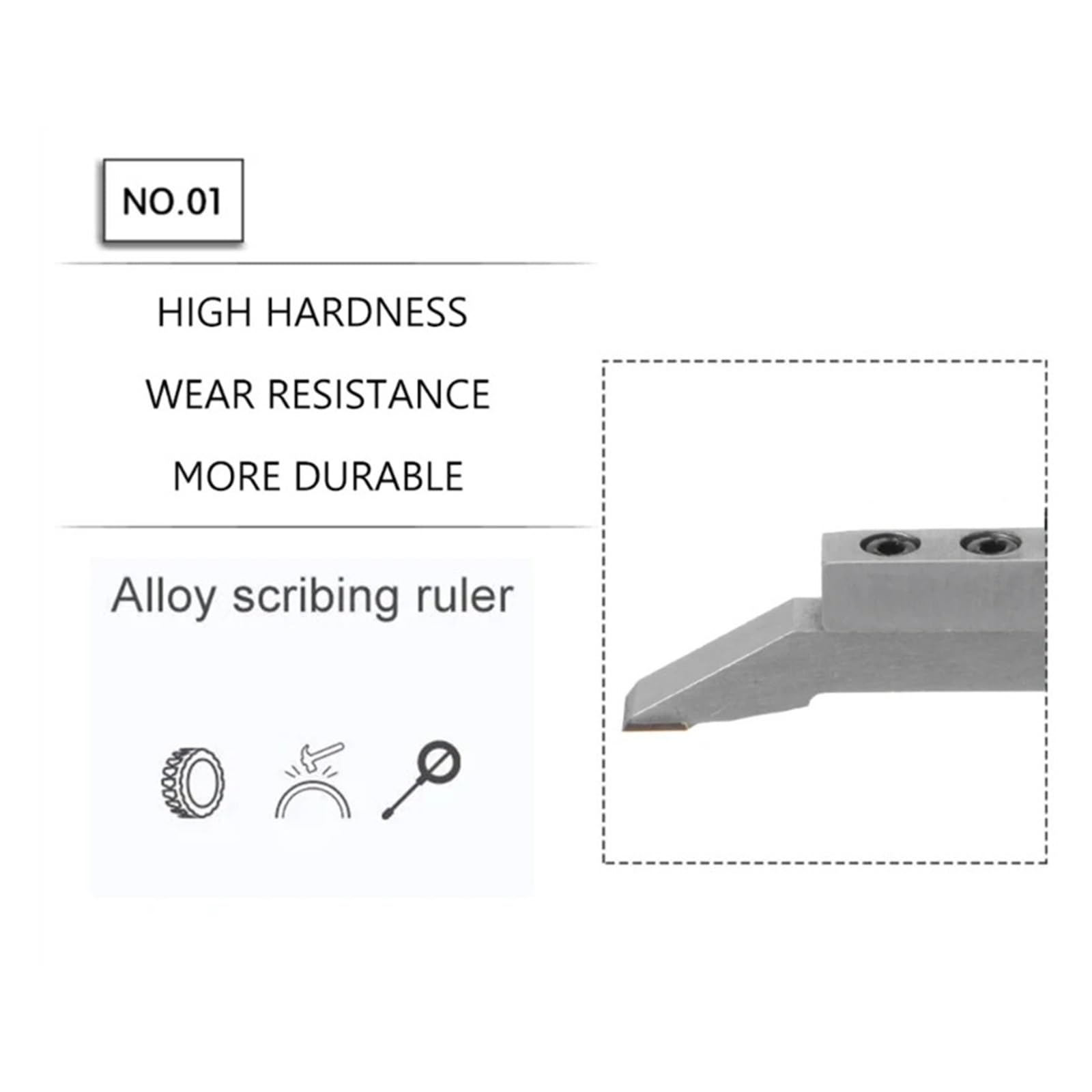 Medidor de Altura Calibradores Vernier de Altura, calibrador Vernier de Acero Inoxidable con Soporte de 0-300mm, Regla de Marcado de Mesa de carpintería, 1 ud.
