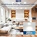 Amico 24 Pack 6 Inch 5CCT Ultra-Thin LED Recessed Ceiling Light with Junction Box, 2700K/3000K/3500K/4000K/5000K Selectable, 1050 Lumens, Dimmable Canless Wafer Downlight, 12W Eqv 110W-ETL&FCC