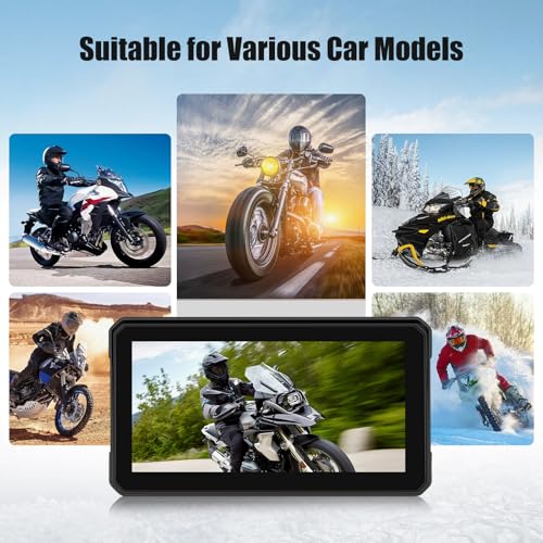 Image of SIXWIN Wireless Motorcycle CarPlay Android Auto 6 Inch Car Play Moto Support TPMS Bluetooth IP68 Waterproof for Motorbike GPS Navigation,Siri,Google Assistant