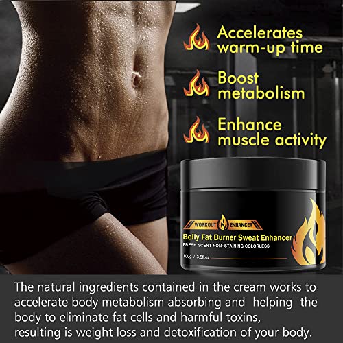 Hot Cream Belly Fat Burner, Weight Loss Sweat Workout Enhancer Gel, Fat Burning Cream For Stomach, Cellulite Cream Slimming And Shaping Body #TOP5
