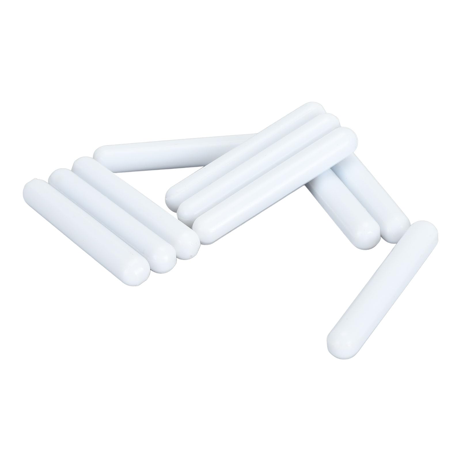 Generic Barra Agitadora Magnética de Laboratorio, 10 Unidades, 60 X 9 Mm, Blanca, Inerte a los Productos Químicos con Excelente Dureza Mecánica, Ampliamente Utilizada para Agitar Sustancias Mixtas en