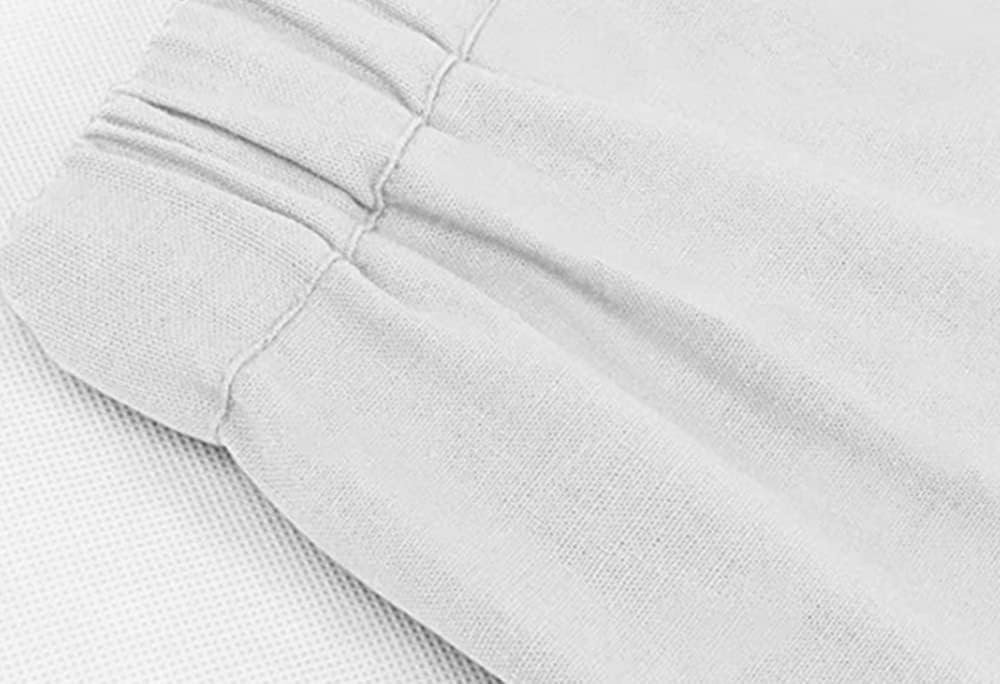 yoeasy Women Cotton Linen Drawstring Wide Leg Pants High Waisted Casual Loose Trousers with Pockets - Image 5