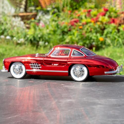 Auto de colección 1:24 300SL vintage rojo miniatura 7