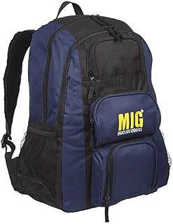 Mens Large Black 46L Backpack By MIG, Big Capacity Rucksack Bag Perfect For SPORTS TRAVEL SCHOOL WORK GYM HIKING