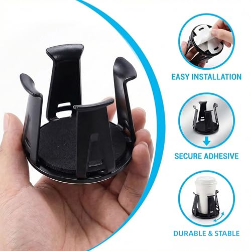 Adaptador para portavasos de lata delgada para auto, 2 piezas miniatura 3