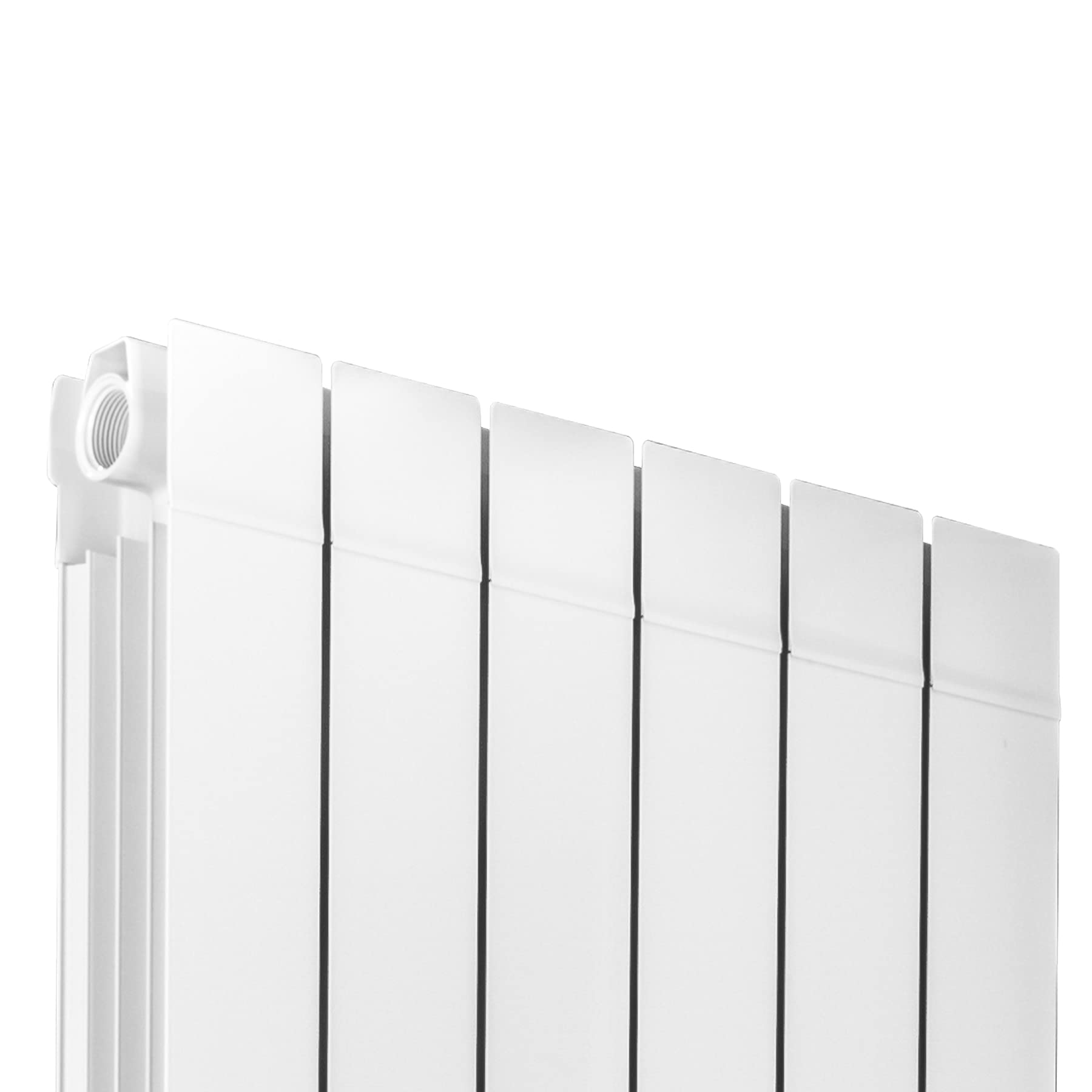 Fondital 83CAM01406 Radiatore in alluminio estruso Garda S/90, 1200 mm, 6 elementi, bianco