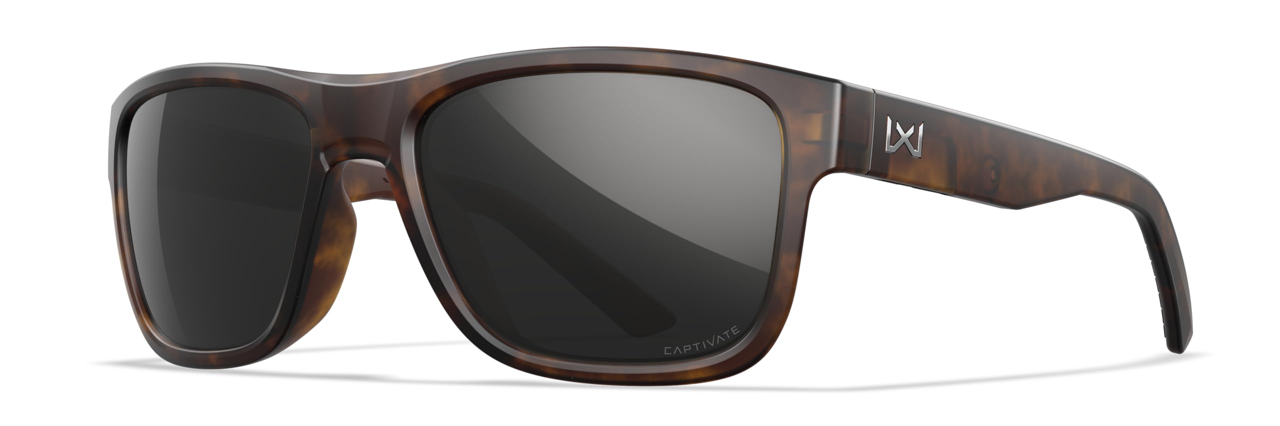 Wiley X Ovation Captivate Polarized Sunglasses, Safety Glasses for Men and Women, UV Eye Protection for Shooting, Fishing, Biking, and Extreme Sports,