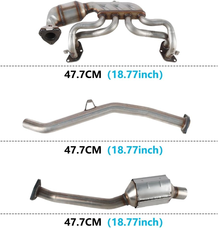 Catalytic Converter Front and Rear Set Compatible with 2011-2016 Subaru Forester 2.5L /2012-2016 Impreza 2.0L /2013-2014 Outback 2.5L, Catalytic Convertor Kit Direct-fit Replacement Parts