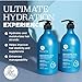 Luseta Hyaluronic Acid Moisturizing Shampoo & Conditioner Set for Dry and Damaged Hair, Sulfate Free Shampoo and Conditioner for Women Infused with Argan Oil and Shea Butter Paraben-Free2 x 16.9oz