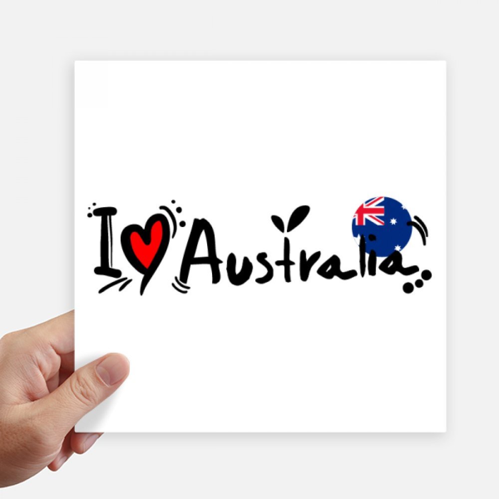 Autocollant J'aime l'Australie pour personnaliser un ordinateur portable