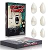 YVELINES Vampire Teeth Fangs, 3 Sizes Vampire Fangs for Adults, Halloween Realistic Vampire Teeth and Fake Fang with Upgraded Reusable Adhesive (13mm,17mm,19mm)