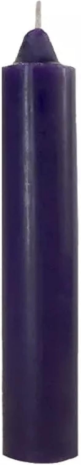 12 PCS Jumbo Candles Purple/Morado 9" X 1.50" for Rituals & Spells