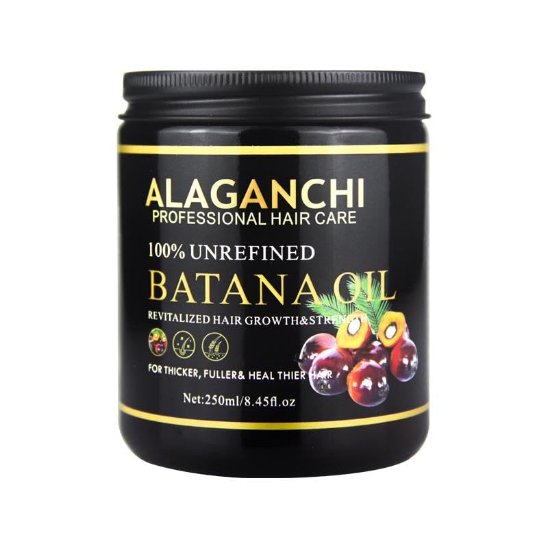 Alaganchi Aceite de batana para el crecimiento y la fuerza del cabello 100% sin refinar Aceite de batana 100% puro de Honduras Para un cabello