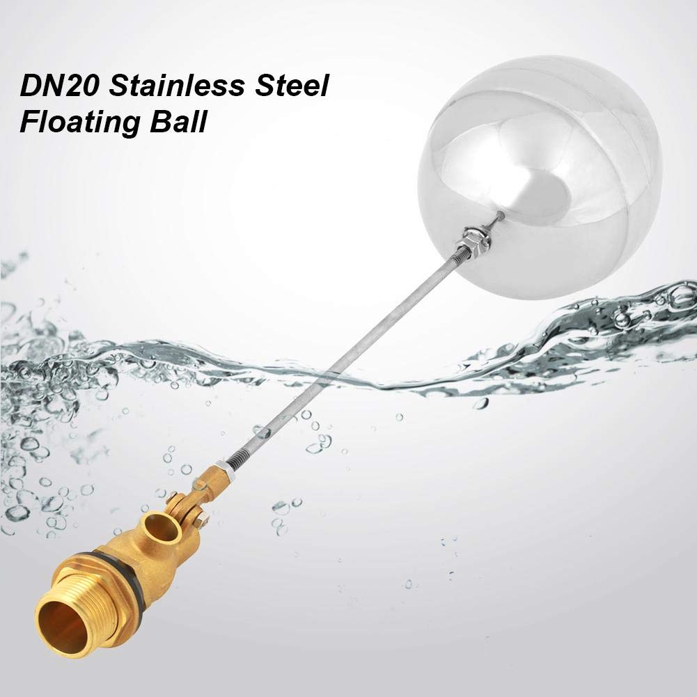 Válvula de flotación G3 / 4 "DN20 Flotador del sensor de agua del hilo masculino Bola flotante ajustable de acero inoxidable
