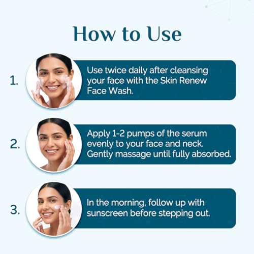 Image of The Derma Co Skin Renew Hyperpigmentation Peptide Serum - 30ml | Reduces Dark Spots | Evens Skin Tone | Brightens Skin | Smoothens Fine Lines