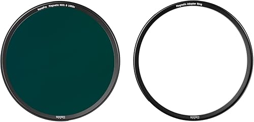 Miniatura 2 de Haida Filtro magnético de densidad neutra de vidrio óptico multicapa NanoPro resistente a los arañazos ND3.0 (1000x) con anillo adaptador (3.228 in)