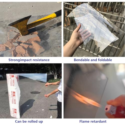 Placa polycarbonate transparent remplacement verre pour serre et auvent extérieur