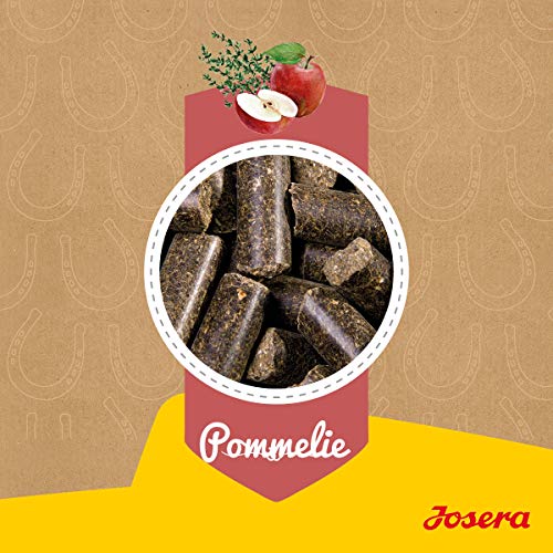 JOSERA Pommelie - Pferdeleckerli (1 x 900 g) | PFERD | Premium Ergänzungsfutter für Pferde | gesunde und schmackhafte Pferdeleckerlis zu 100 % aus Apfel & Thymian | getreidefrei | 1er Pack