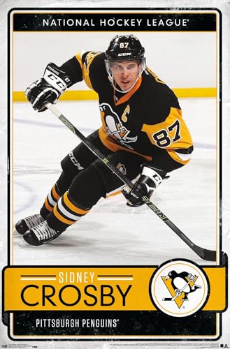 Trends International NHL Pittsburgh Penguins - Sidney Crosby 16 Wall Poster, 22.375" x 34", Premium Unframed Version