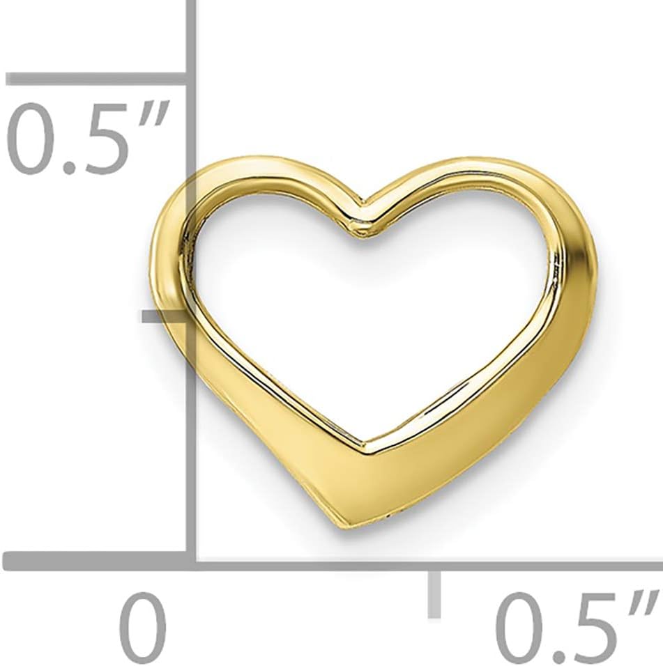 FJC Finejewelers 10k Yellow Gold Floating Heart Charm