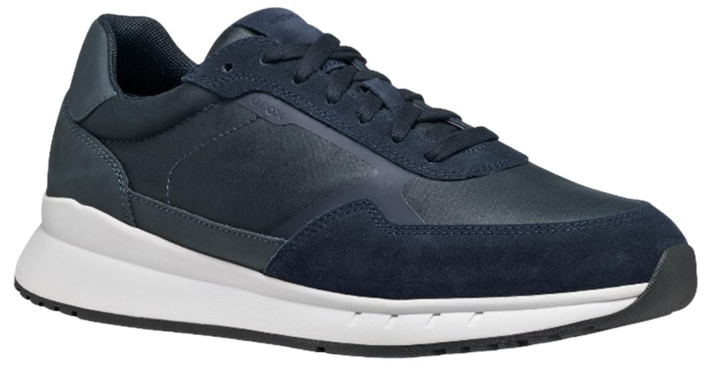 Geox Men U Branthon Sneaker, Blue, 6 UK