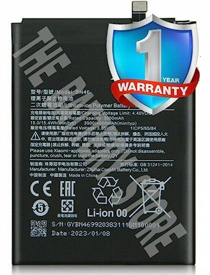 Image of Original BN46 Battery for Redmi Note 6, Note 8, Y3, 7 Battery with 1 Year Warranty ***(P52)