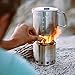 Solo Stove Lite & Pot 900 Set: Portable, Wood Burning Campstove + 900 ml Pot | Incl. Nylon Sack, For 1-2 People, 304 Stainless Steel, Compact (packed): 11,9 x 11,5 cm