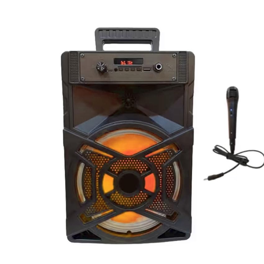Altavoz Bluetooth inalámbrico 10W, Karaoke Integrado, Ideal para Fiestas y Entretenimiento en casa.