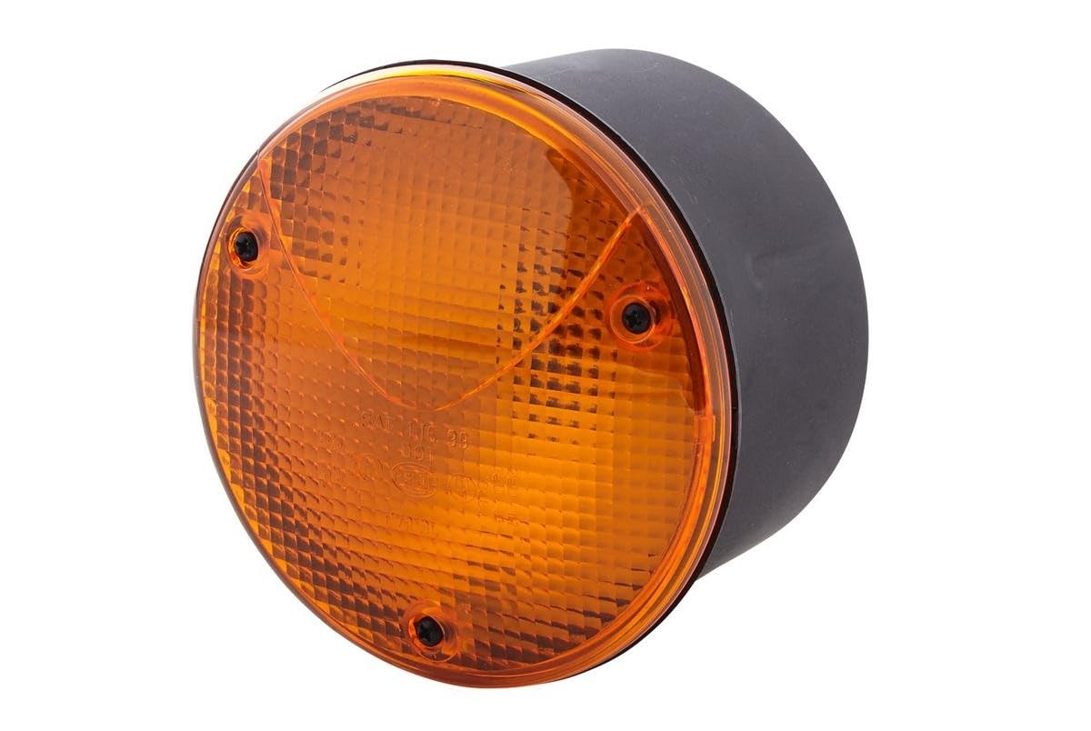 HELLA 2BA 964 169-011 Direction Indicator - Halogen - 12/24V - mounting/Bolted - Lens Colour: Yellow - Plug: Blade Terminal - right/Rear/left - Quantity: 1