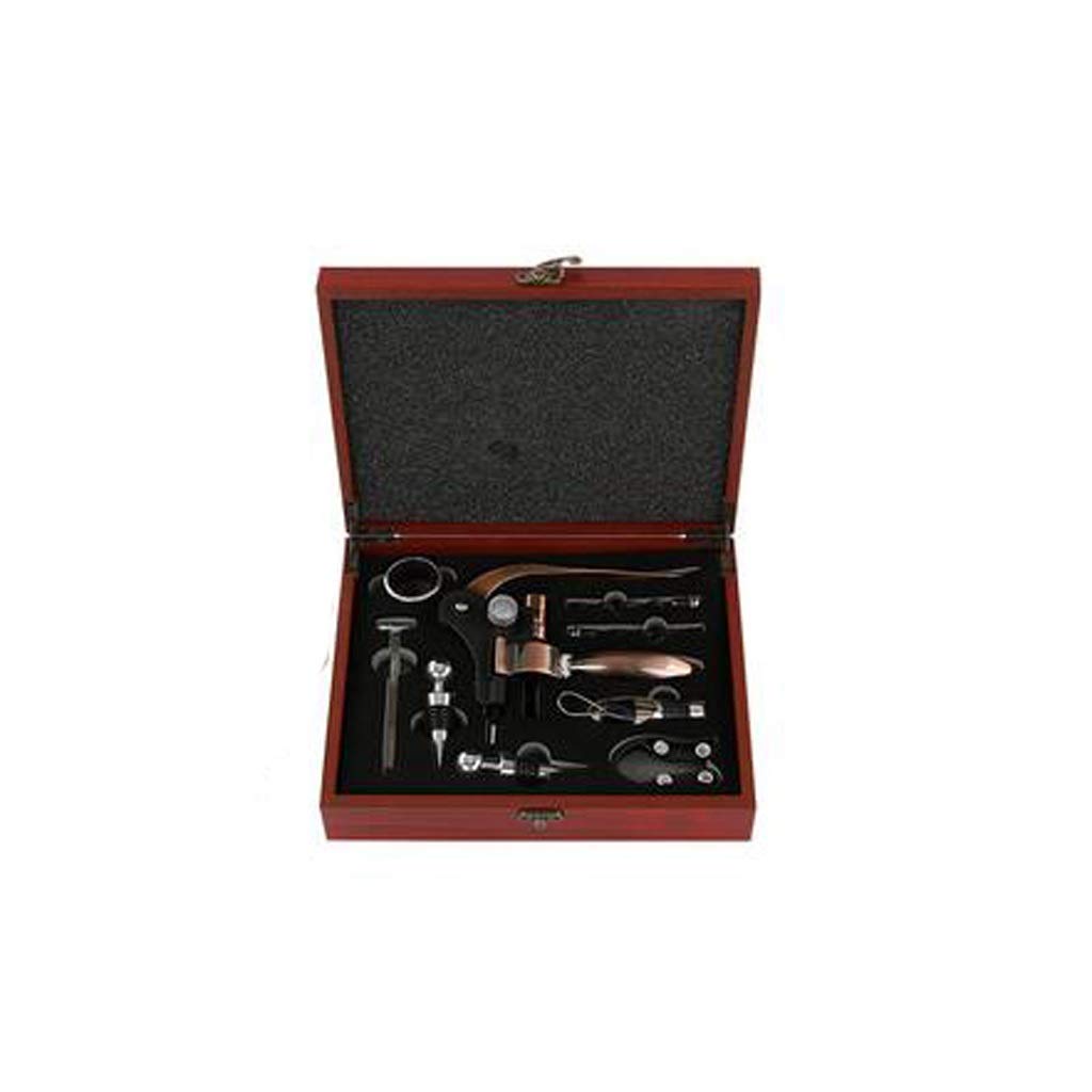 Generisch Flaschenöffner-Set Aus Alu Mit Hasenmotiv, Weinausgießer | Verpackt In Einer Mahagoni-schachtel; Geeignet Für Partys Und Hochzeiten; Erhältlich In Silber Und Kupfer