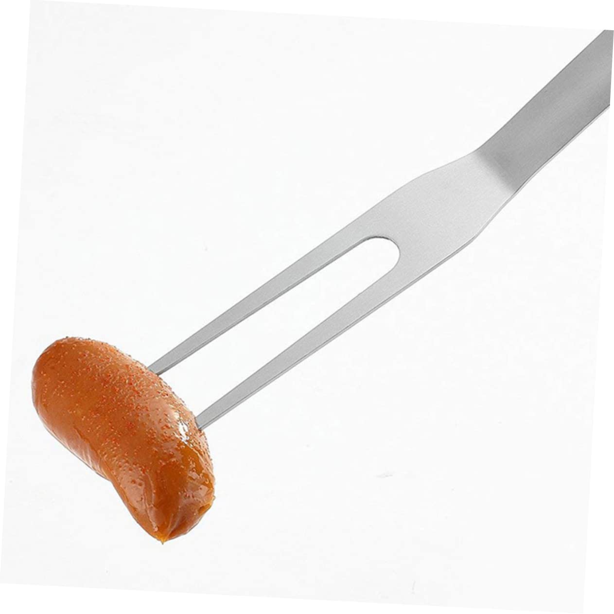 Toyvian 2 Set Forchetta Da Barbecue Inossidabile Scanalato Grigliare All'aperto Forchette Argenteria Forks Utensili Barbecue Forchetta Da Griglia Forchette Da Servizio Argento 2 Pezzi * 2
