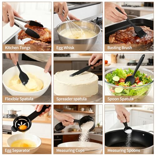 image for Deedro Premium Mixing Bowls with Airtight Lids Set, 22Pcs Thicker Stai