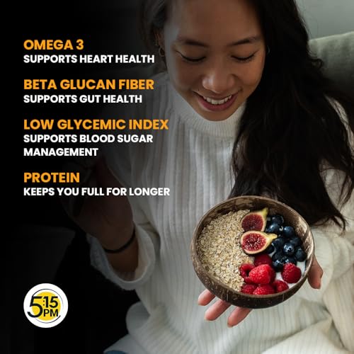 Image of 5:15PM Rolled Oats 500g | Oats | Healthy Cereal Breakfast | 100% Natural Whole Grain (Pack of 3)