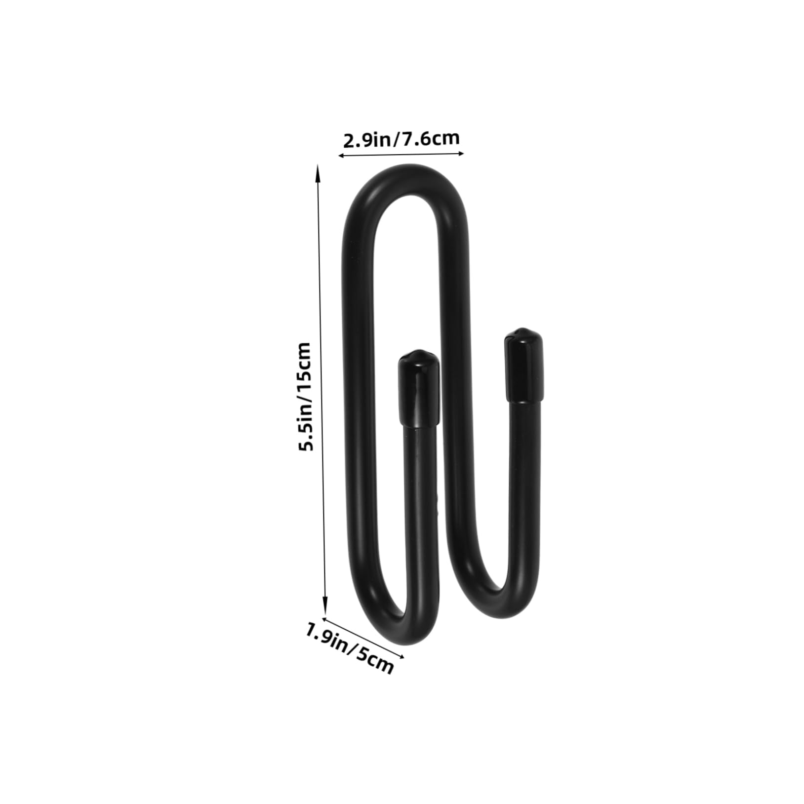 POPETPOP 1set Wall Mounted Skateboard Display Hook for Garage Dorm Room Storage Black Color Easy to Install