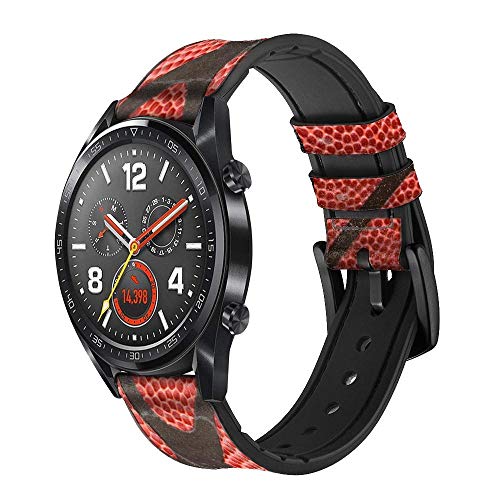 CA0006 Basketball Leather & Silicone Watch Strap 22mm