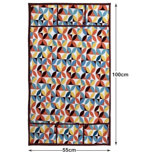 Image of MAXIMUS Dust & Stain Free Waterproof Fridge Top Cover | Refrigerator cover | Washable Material Fridge cover | 6 Utility Pockets (Orange)